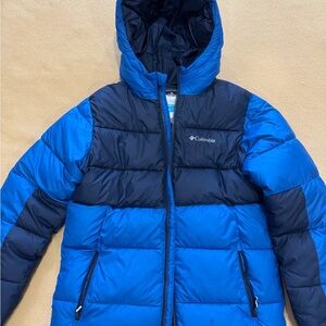 Kids Columbia Blue and Black Puffer Jacket